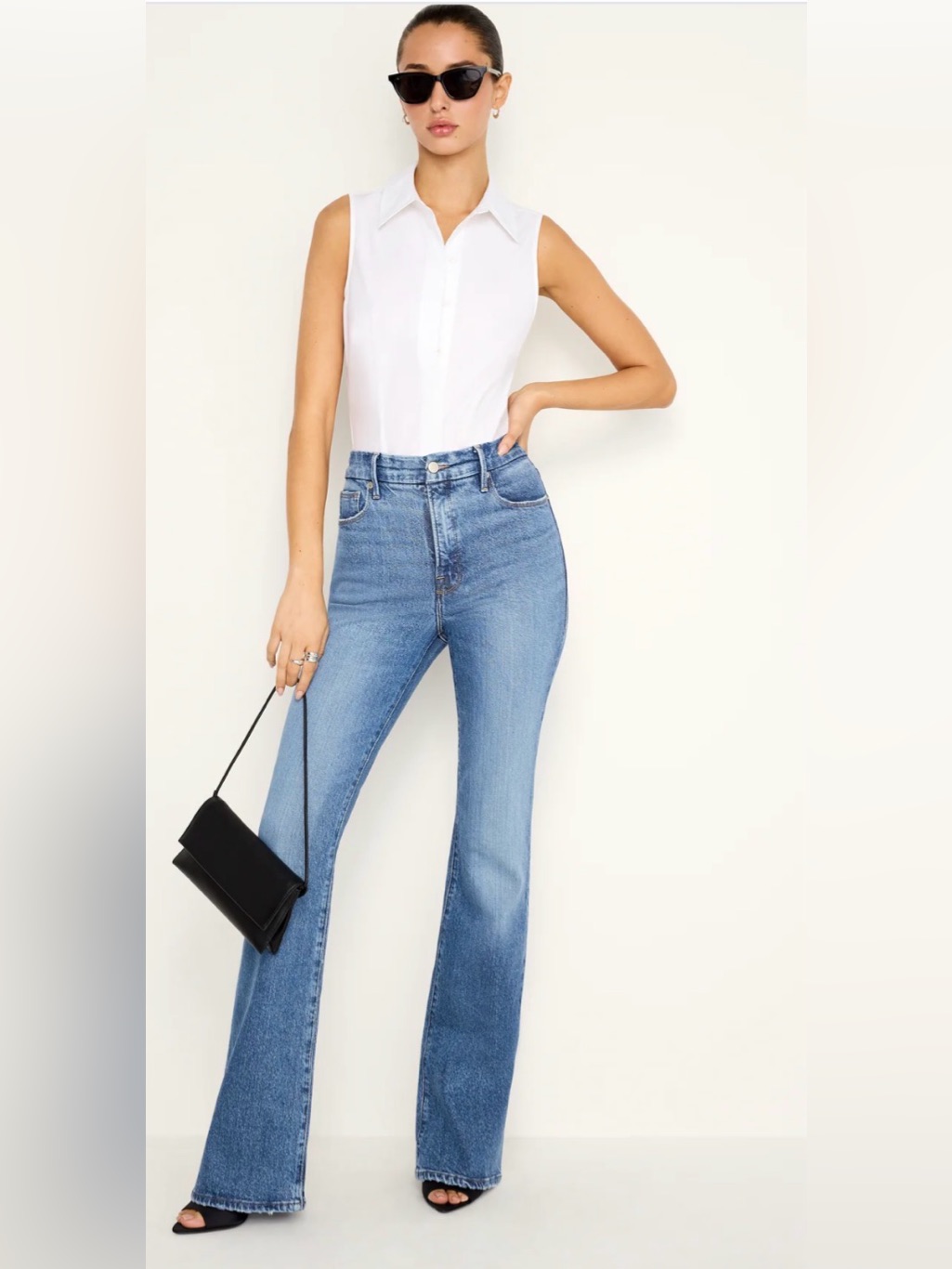 Good American Women’s Bootcut Jeans Indigo 783
